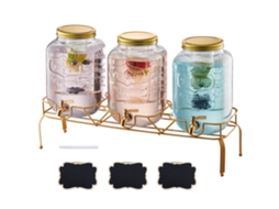 Dispenser De Bebidas 8 L Para Festas Em Copo Com Suporte 3 Unidades Vevor