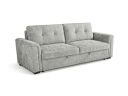 Sofá-cama Belux Cinza 235 Cm, Cinza