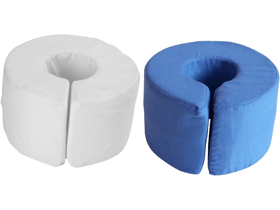 Suporte Para Tornozelo E Pulso, Almofada De Esponja Azul, Design Aberto, 2 Peças, Suporte Para Paciente E Auxílio Na