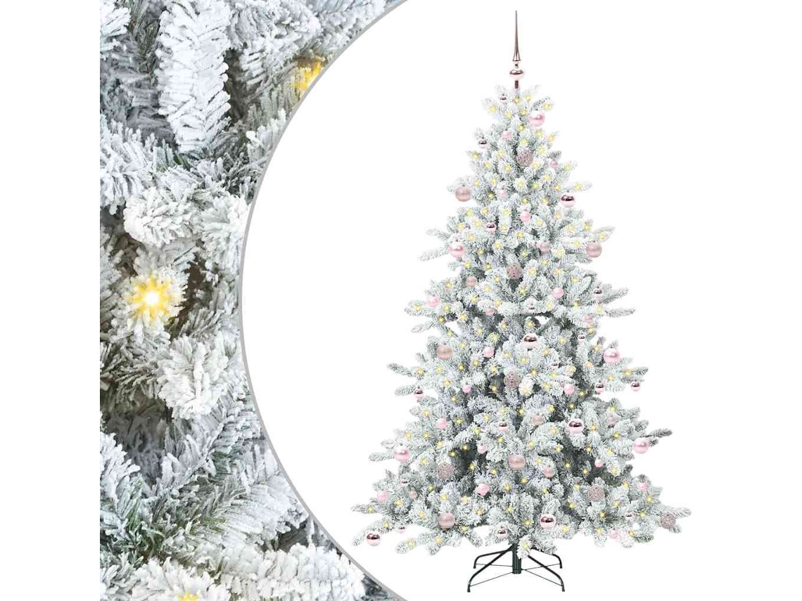 Árvore De Natal Vidaxl Branco Pvc (210 Cm)