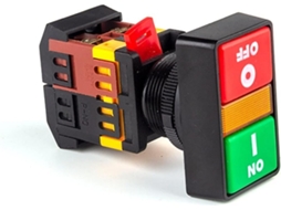 Botão De Dupla Posição 22mm Com Interruptor Iluminado Partida Parada Lâmpada, Botão De Controle 24 220 380v, 2 Unidades