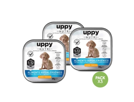 Comida Húmida Para Cão Júnior Raças Médias E Maxi Frango Terrina Uppy Nutri