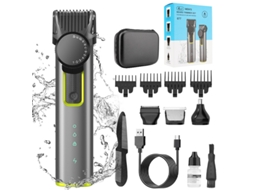 4 em 1 Máquina Cortar Cabelo Recarregavel6 JL-EIGHT 677Cinza