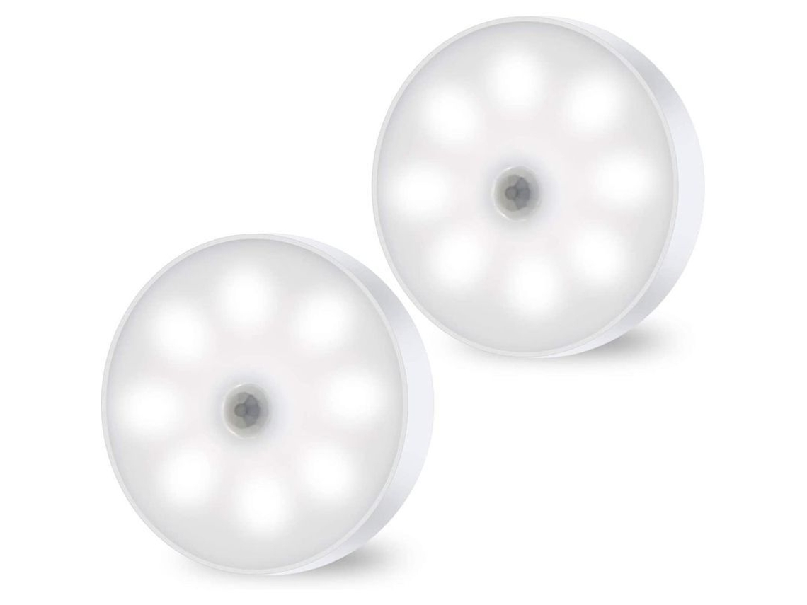 Luz Noturna Led Sensor Movimento Carregamento Usb Presente S/MARCA