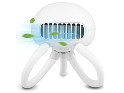 Mini ventilador portátil em formato de água-viva com tripé de silicone para cadeira de bebê, carrinho, mesa, camping S/BRAND
