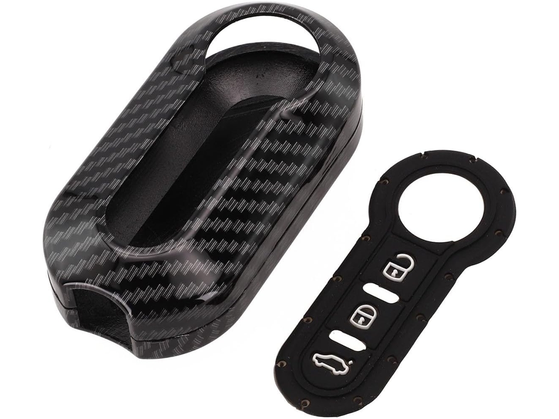Capa De Fibra Carbono Para Fiat 500, Ducato, Abarth, Punto, Doblo Capa Protetora De Tpu