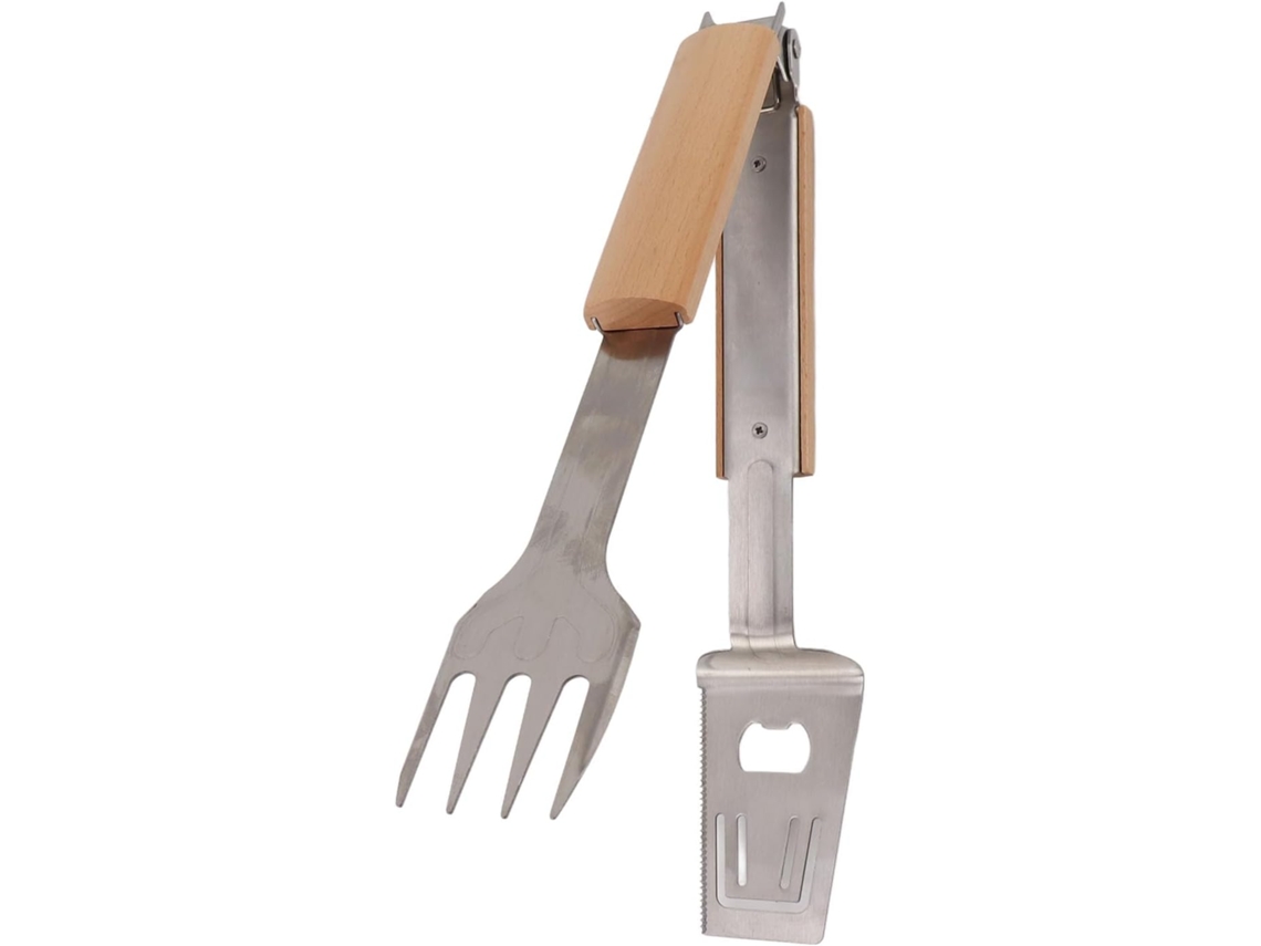 Espátula, Garfo E Pinça Para Churrasco, Pinça De Alimentos Durável Em Aço Inoxidável, Pinça Multifuncional Para Buffet