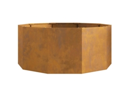 Floreira Ferro Enferrujado 120 X 120 X 50 Cm Vidaxl