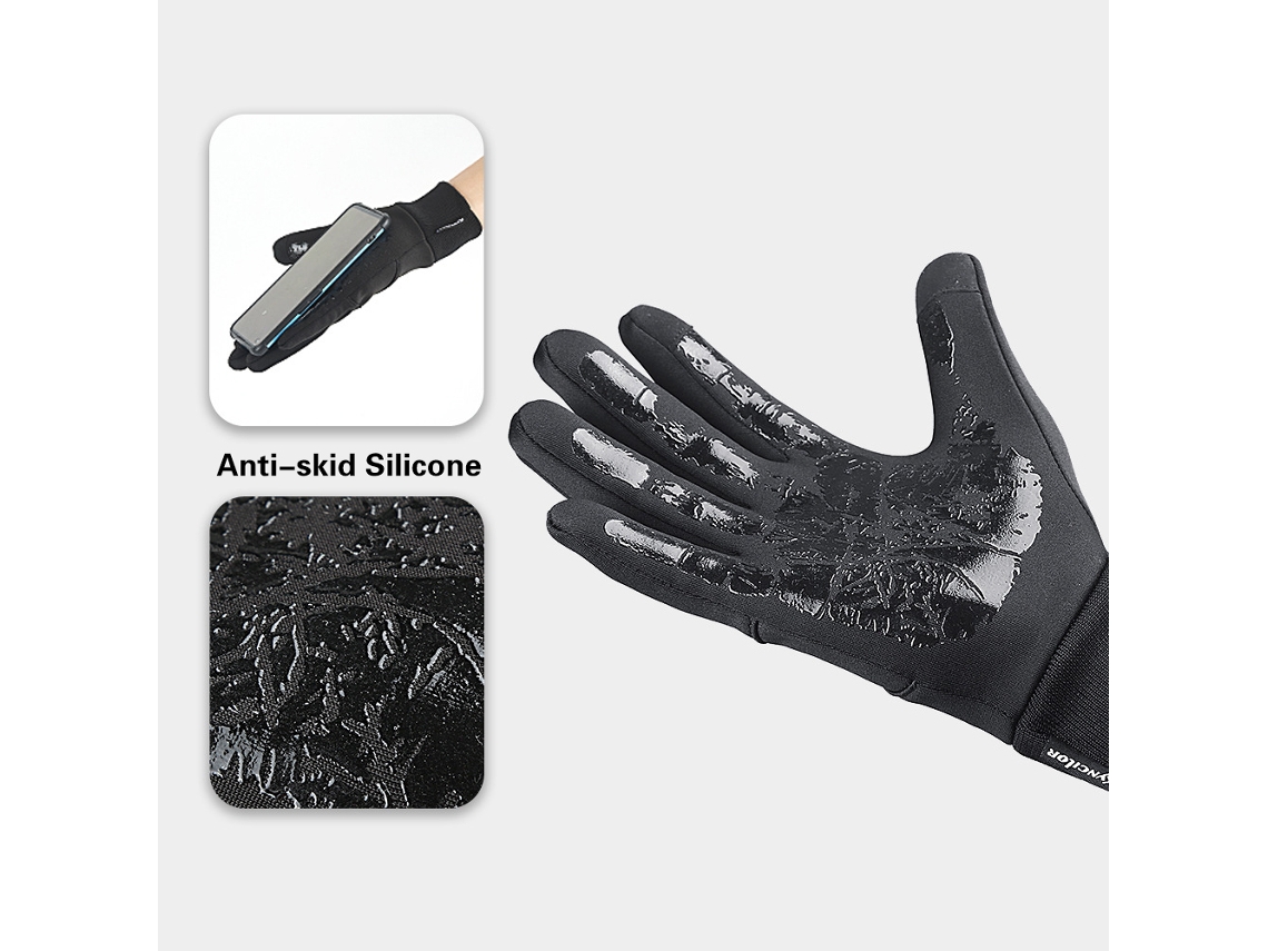 LUVAS DE CICLISMO BUSINESS impermeáveis, com tela tática, quente, inverno, antiderrapante, para ciclismo, direção, corrida, trekking (S/MARCA)