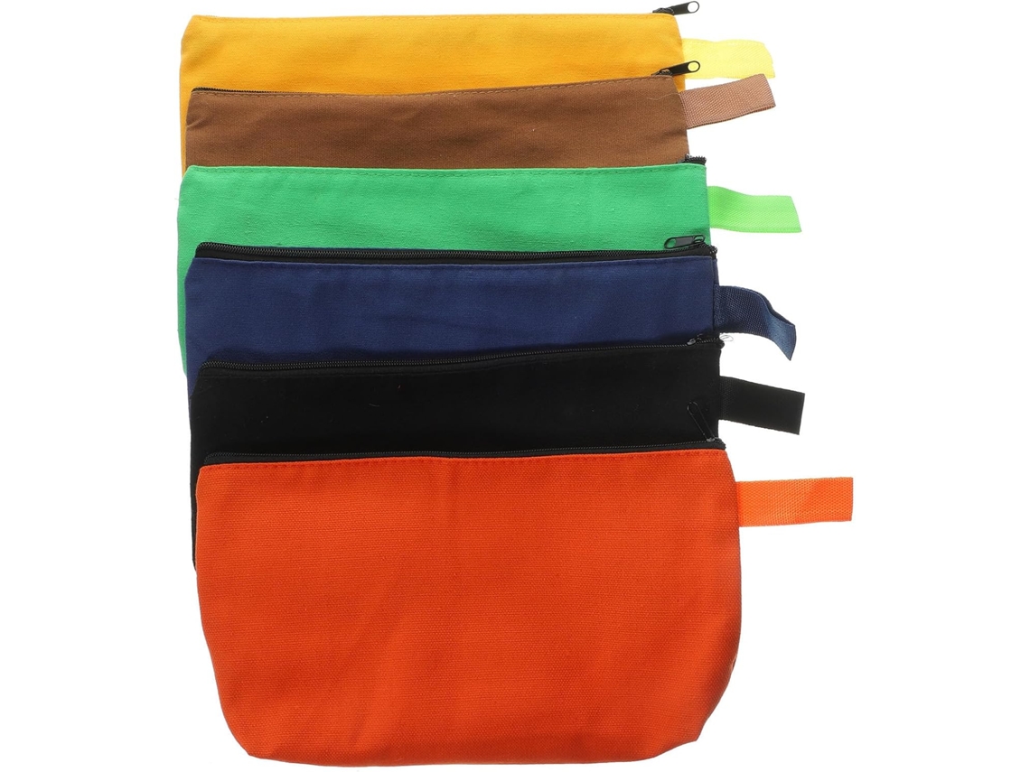 Bolsa De Ferramentas Retangular Com Zíper Toyvian Para 6 Peças