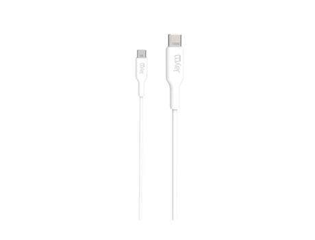 Cabo Usb C Para Usb C Pd 3.0 100w De Carga E Sincronização 2m Branco Jaym