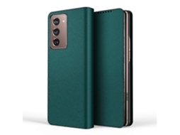 Capa De Couro Flip Horizontal Destacável Com Compartimentos Para Cartões E Capa Traseira Destacável Para Samsung Galaxy Z Fold2 5g