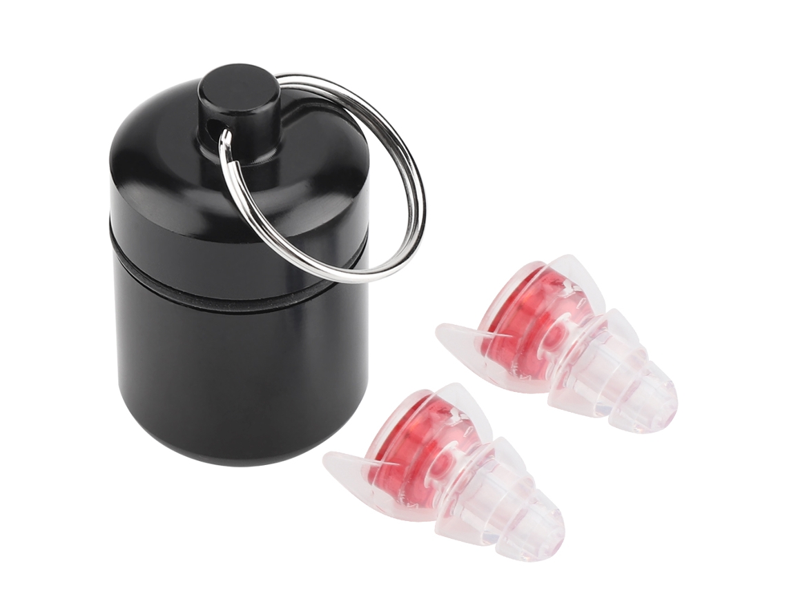 Protetores Auditivos Com Redução De Ruído 27db Para Shows Bateristas Festas (vermelho)