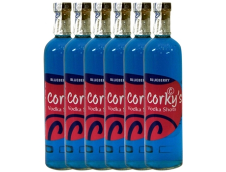 Licor GLOBAL PREMIUM Global Premium Corky's Blueberry (0.7 L - 6 unidades)