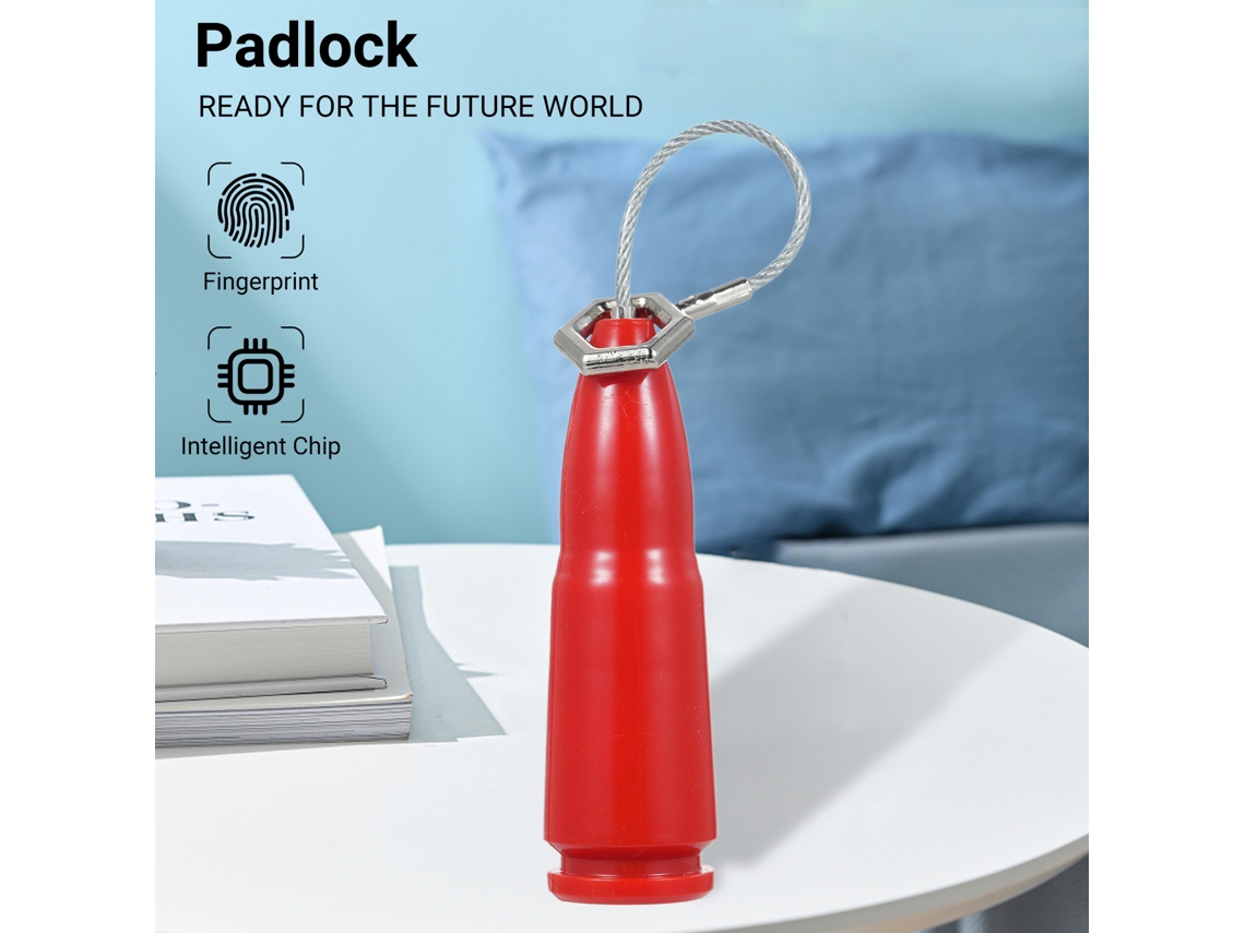 Laxiscreed Omini Cadeado Inteligente À Prova De Água E Anti-roubo Com Impressão Digital
