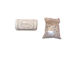 Bambu t-corcho cilindrico 44x23 bolsa 200 u.aglomer blanco 12126