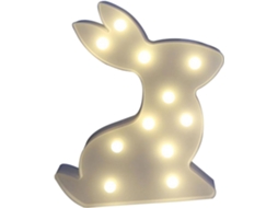 Luminária Noturna Led Criativa Em Formato De Coelho Da Decoração Neon