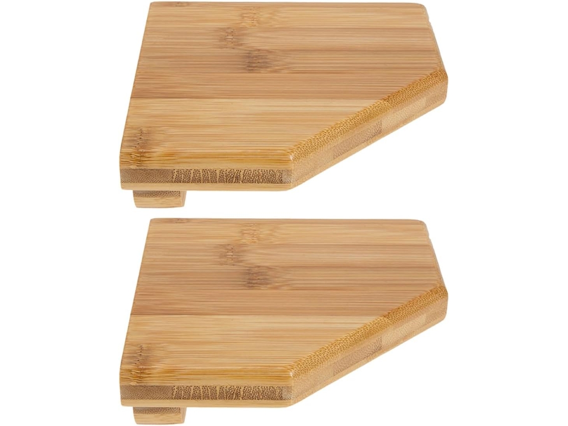Shineofi Conjunto De 2-prateleiras Canto Para Parede, 14cm, Flutuantes, Otimizadas Para Banheiro