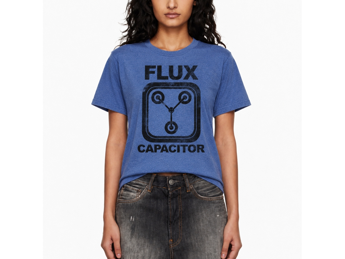 Rockinstone Back To The Future Movie Flux Heather Royal Adult T-shirt Size:xxxl