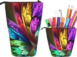 Estojo telescópico Rainbow Butterfly - Durável, leve e telescópico.