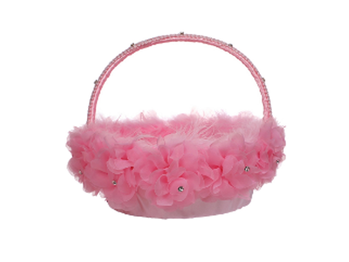 Pack de 2 Cestos de Florista Rosa para Casamentos LAXISCREED