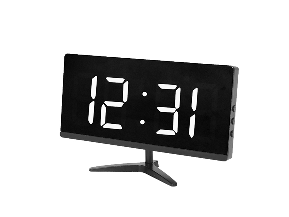 Despertador De Mesa, Regulável Em Brilho, Com Alarme Eoocoo