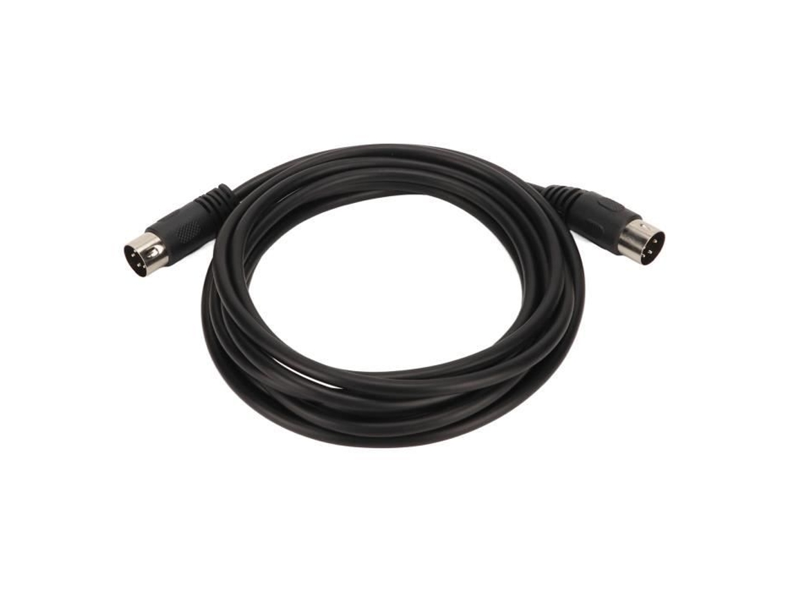 Cabo de Áudio Din HURRISE de 4 Pinos Cabo Din de 4 Pinos Cabo Adaptador de Som Din Macho para Macho