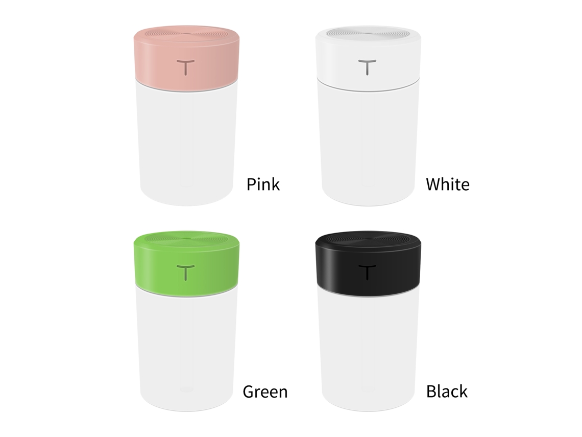 Laxiscreed Umidificador Mini Usb Silencioso 360ml, Ideal Para Quarto Ou Mesa, Com Luz Noturna E Aromaterapia