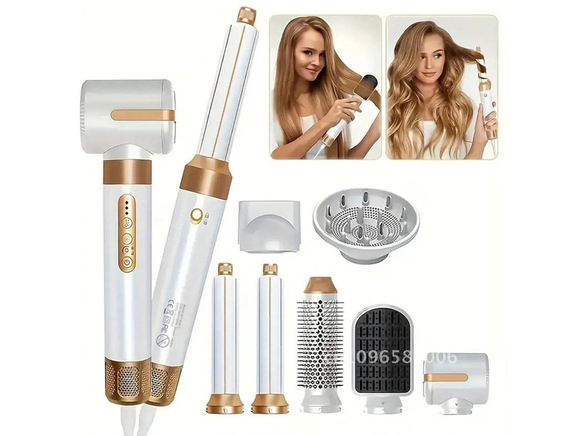 Secador De Cabelo 7 Em 1 Ferramentas De Styler De Cabelo Conjunto Completo Trimtide