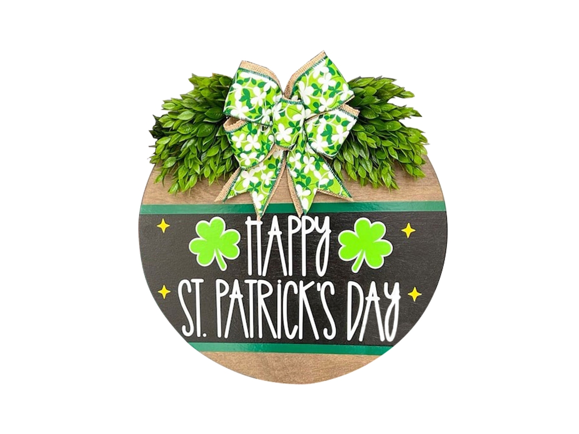 Laxiscreed Decoração De Porta Em Madeira Para O Dia De São Patrício – Guia De St. Patrick's Day