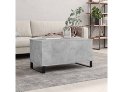 Vidaxl Mesa De Centro 90x44,5x45 Derivados De Madeira Cinzento Cimento