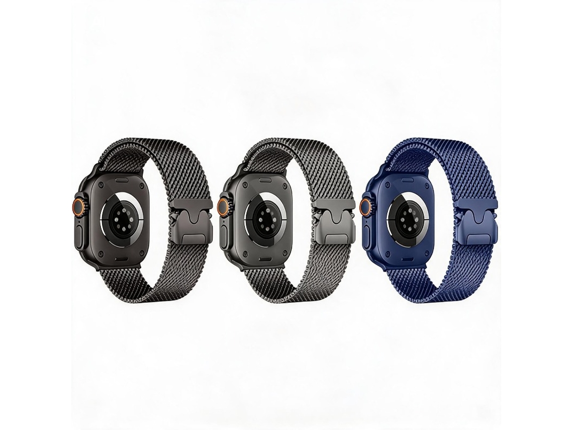 3 Pcs Bracelete Para Apple Watch 42/44/45/46/49mm Cuich