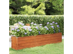 Vidaxl Canteiro De Jardim 240x40x45 Cm Aço Corten Cor Enferrujado