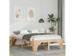 Vidaxl Estrutura Da Cama Castanho 120 X 190 Cm