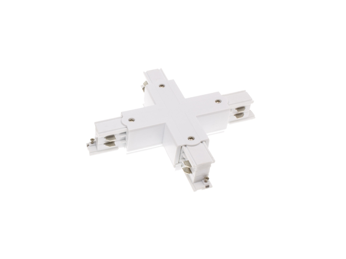 Conector Tipo X Para Carril Trifásico  Branco