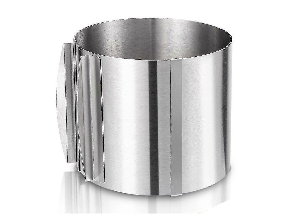 Aro De Bolo Ajustável Em Aço Inoxidável De 6 A 12 Polegadas, Aros De Cozedura Em Aço Inoxidável Com 6 Polegadas De Altura, Redondos