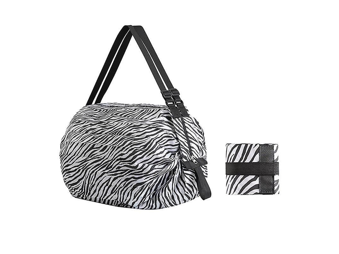 Sacola de Compras Dobrável em Lona para Supermercado, com Grande Capacidade, Portátil, Impermeável e Ideal para Viagens e Armazenamento. GOKOCO