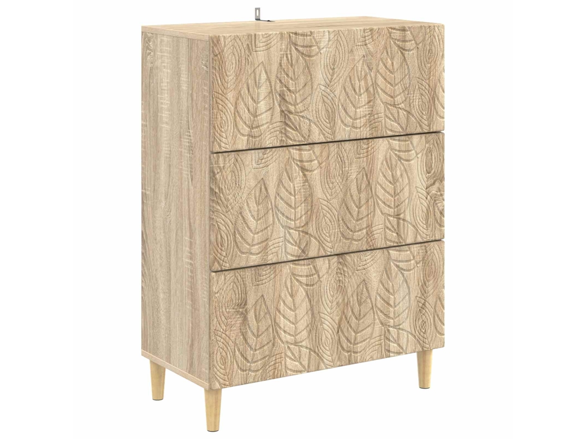 Maison Exclusive - Gabinete De Gavetas Carvalho Sonoma 66 X 34,5 X 90 Cm