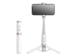 Selfie Stick Portátil Sem Fio Controle Bluetooth Branco