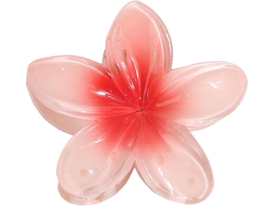 Presilha de cabelo com flor Havaiana