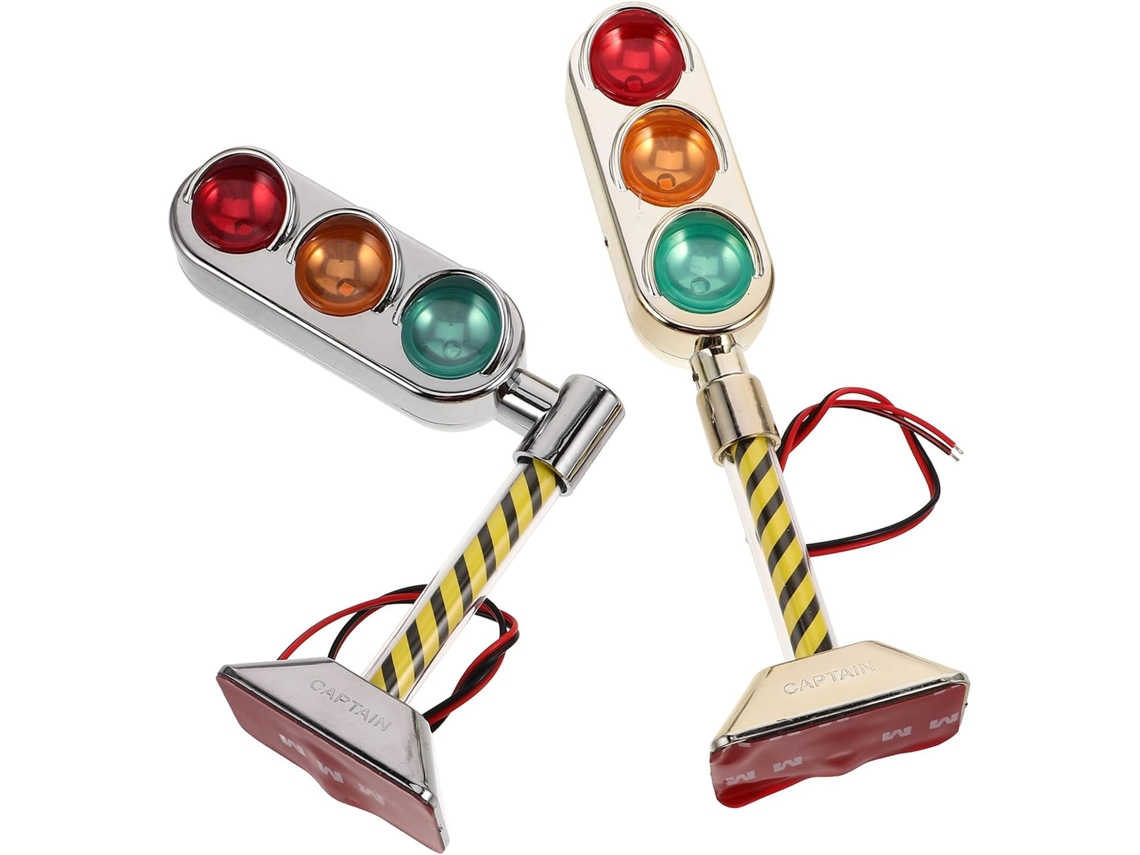 Ultechnovo Conjunto De 2-mini Luzes Decorativas Trem Em Led Para Carro, Quarto Ou Mesa, Ornamento Em Formato De Chama