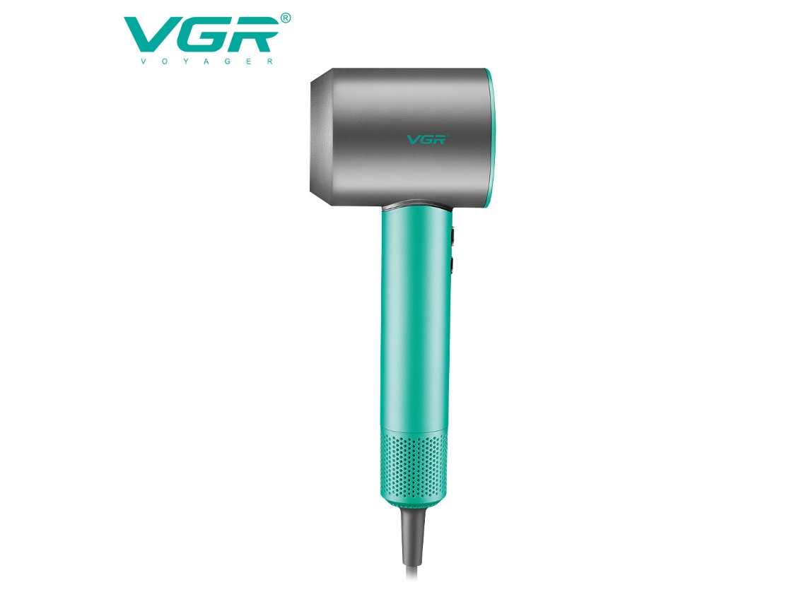 Secador de Cabelo Silencioso com Íons Negativos e Múltiplas Configurações de Temperatura para Cuidados com os Cabelos MDUG (norma Verde Europeia)