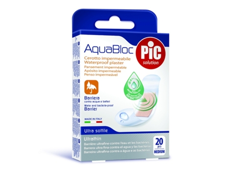 Vestindo ou Aquabloc antibacteriano 19x72mm 20 unidades