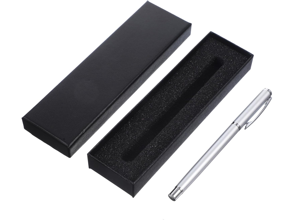 Caneta Metálica Ergonômica Com Ponta Fina E Refis Substituíveis, Ideal