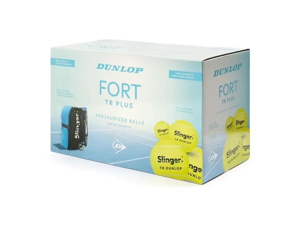 Dunlop Fort Slinger - Caixa 18 Latas, 4 Bolas/lata Multicolor