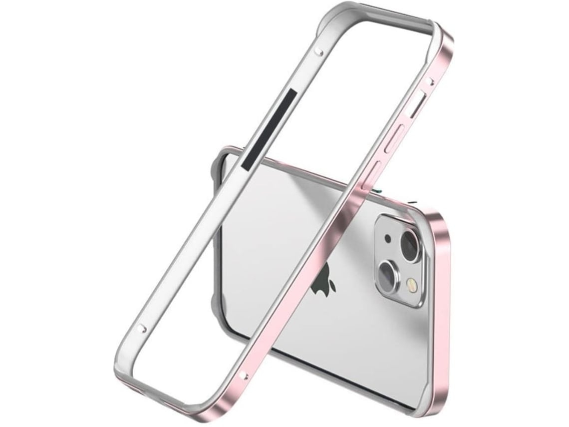Capa Bumper Dual para iPhone 15 VEANXIN Alumínio Prateado