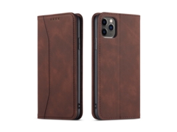 Capa Magnética Para Celular Com Fliphonemarrom - Iphone 15