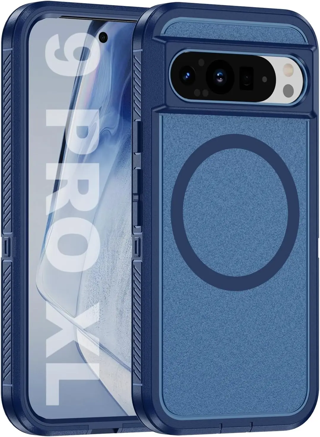 (azul, Google Pixel 7a) Capa Protetora Resistente A Impactos, Magnética E Com Carregamento Sem Fio.