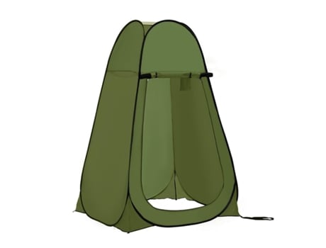 Tenda de acampamento Banheiro Banheiro Chuveiro Vestiário Impermeável Acampamento Destacável Pop Up Verde GE