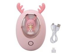 Aquecedor de Mãos Usb Recarregável 3000mah Rosa Presente Inverno